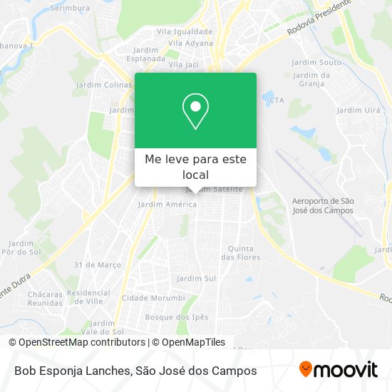 Bob Esponja Lanches mapa