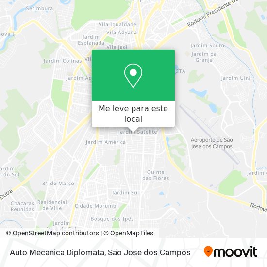 Auto Mecânica Diplomata mapa