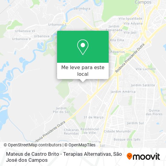 Mateus de Castro Brito - Terapias Alternativas mapa