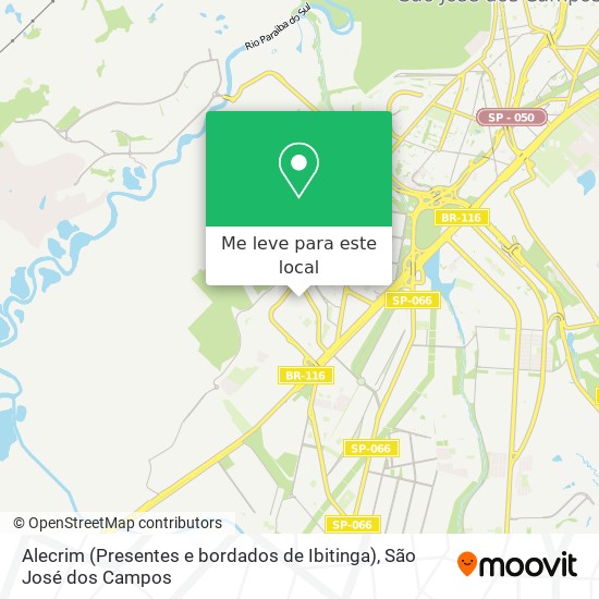 Alecrim (Presentes e bordados de Ibitinga) mapa