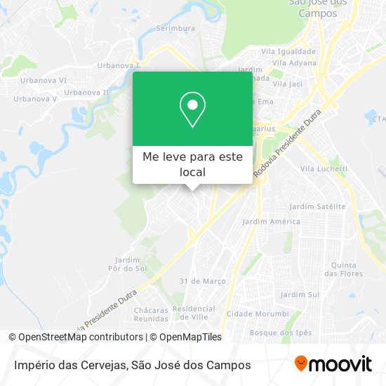 Império das Cervejas mapa