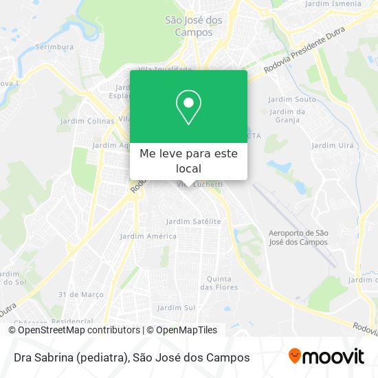 Dra Sabrina (pediatra) mapa