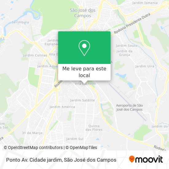 Ponto Av. Cidade jardim mapa
