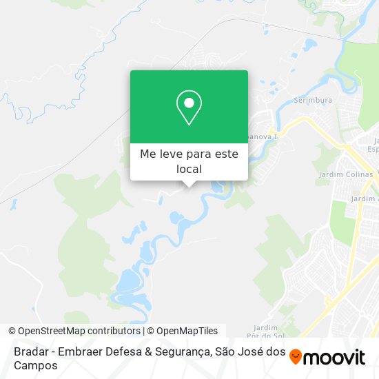 Bradar - Embraer Defesa & Segurança mapa