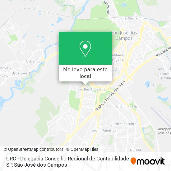 CRC - Delegacia Conselho Regional de Contabilidade SP mapa