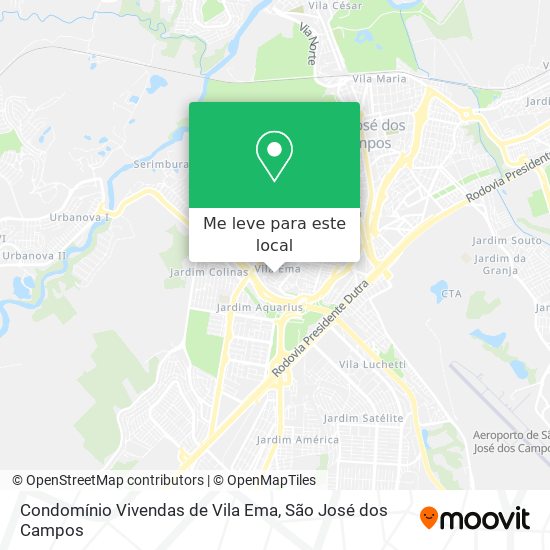 Condomínio Vivendas de Vila Ema mapa