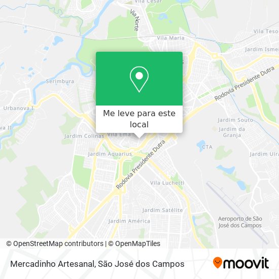 Mercadinho Artesanal mapa