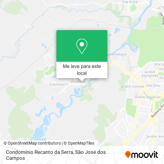 Condomínio Recanto da Serra mapa