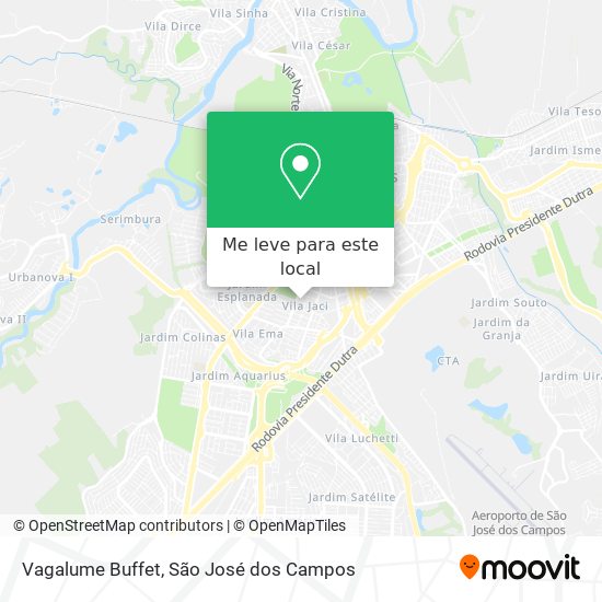 Vagalume Buffet mapa