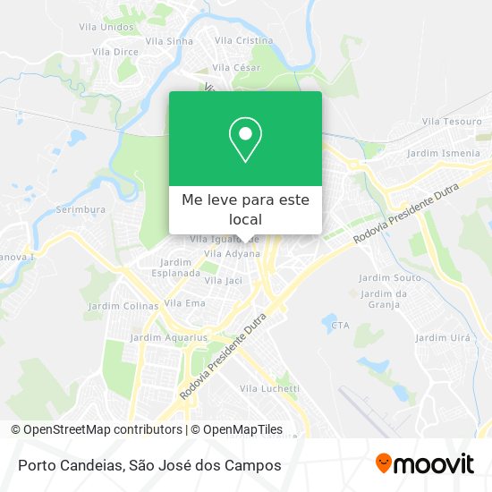 Porto Candeias mapa