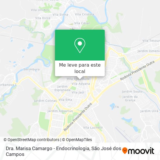 Dra. Marisa Camargo - Endocrinologia mapa