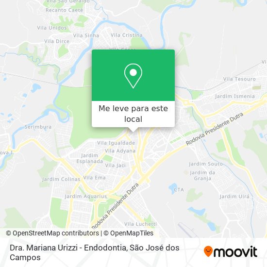 Dra. Mariana Urizzi - Endodontia mapa