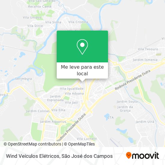 Wind Veículos Elétricos mapa