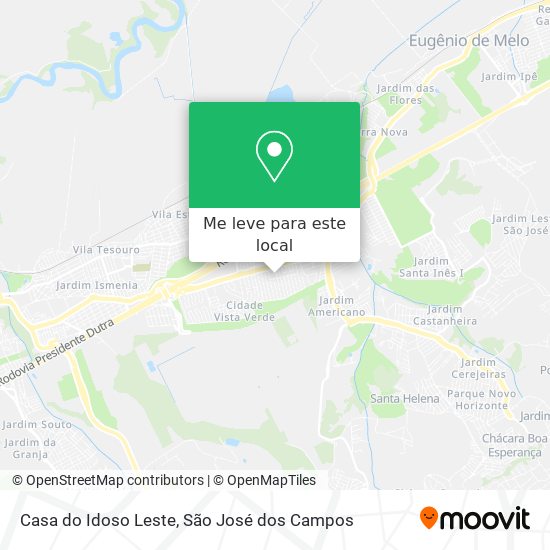 Casa do Idoso Leste mapa