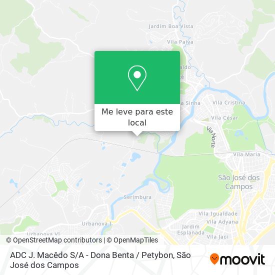 ADC J. Macêdo S / A - Dona Benta / Petybon mapa