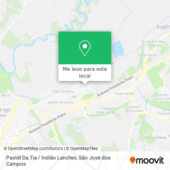 Pastel Da Tia / Indião Lanches mapa