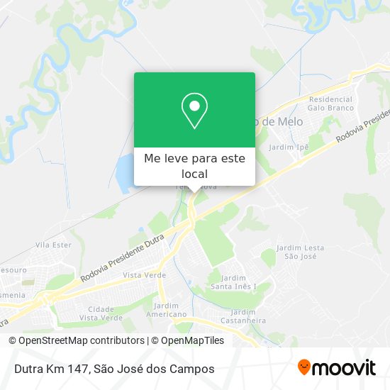 Dutra Km 147 mapa