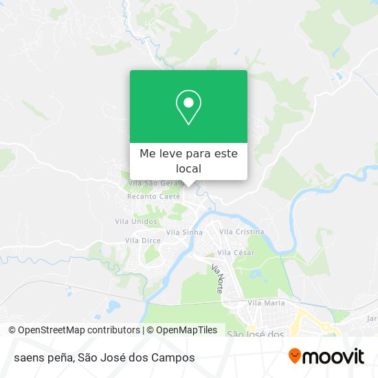 saens peña mapa