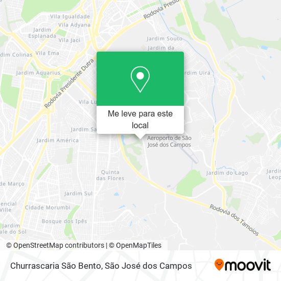 Churrascaria São Bento mapa