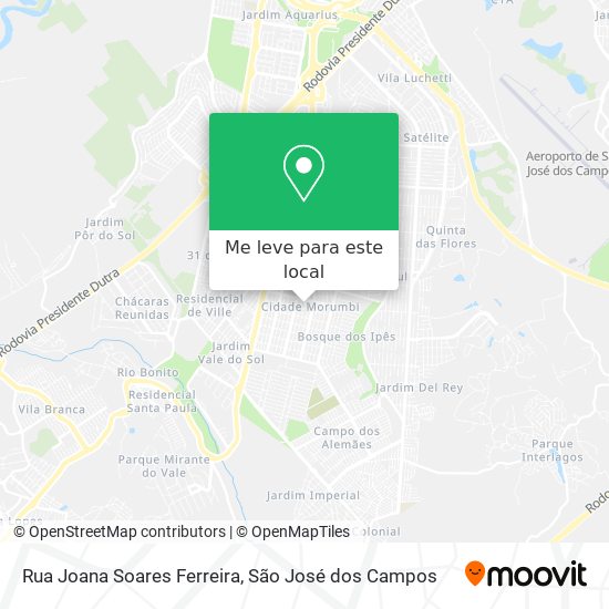 Rua Joana Soares Ferreira mapa