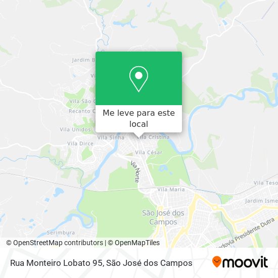 Rua Monteiro Lobato 95 mapa