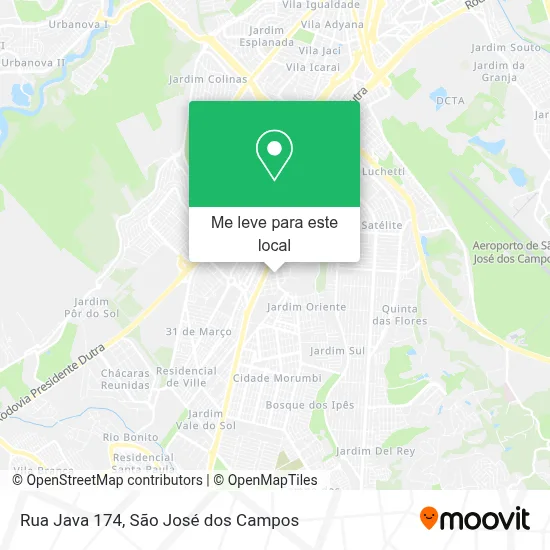 Rua Java 174 mapa