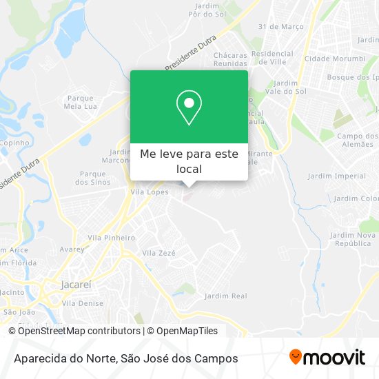 Aparecida do Norte mapa