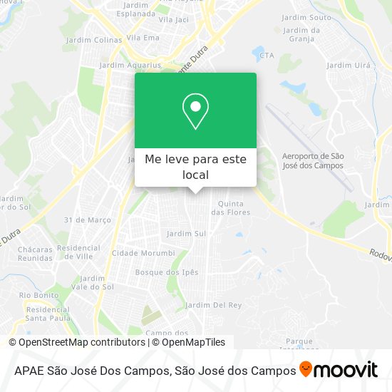 APAE São José Dos Campos mapa