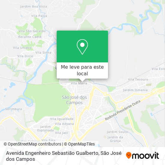 Avenida Engenheiro Sebastião Gualberto mapa