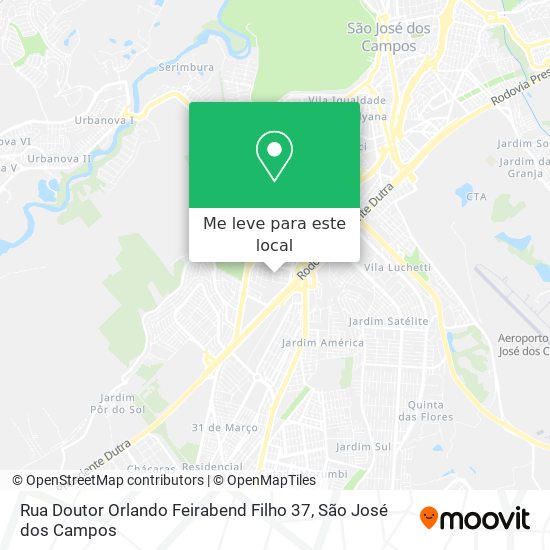 Rua Doutor Orlando Feirabend Filho 37 mapa