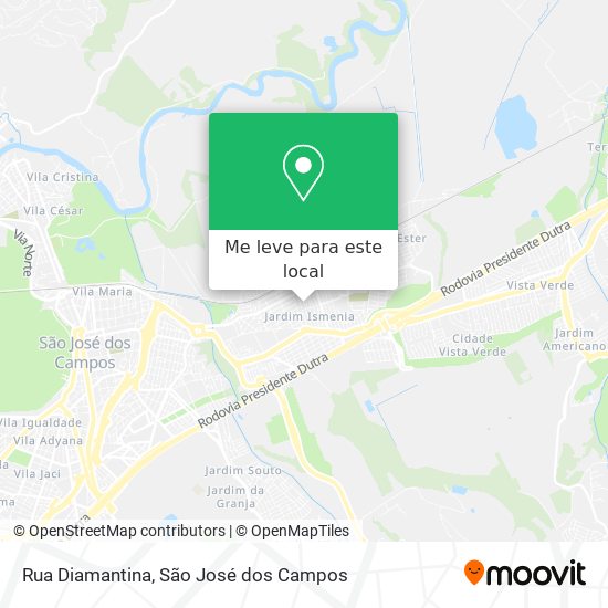 Rua Diamantina mapa