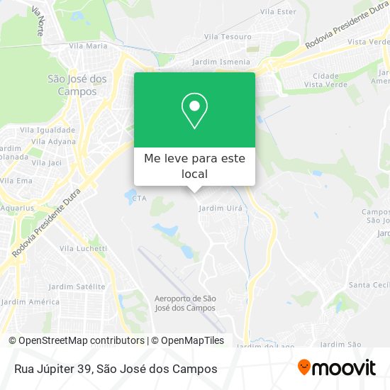 Rua Júpiter 39 mapa