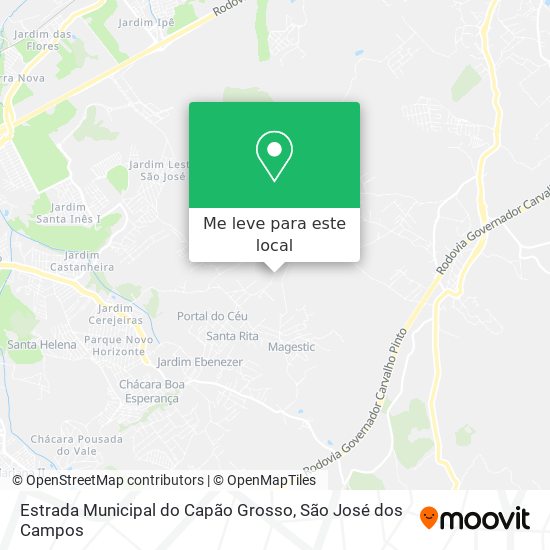 Estrada Municipal do Capão Grosso mapa