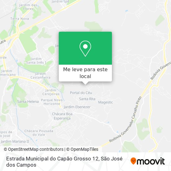 Estrada Municipal do Capão Grosso 12 mapa