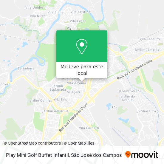 Play Mini Golf Buffet Infantil mapa