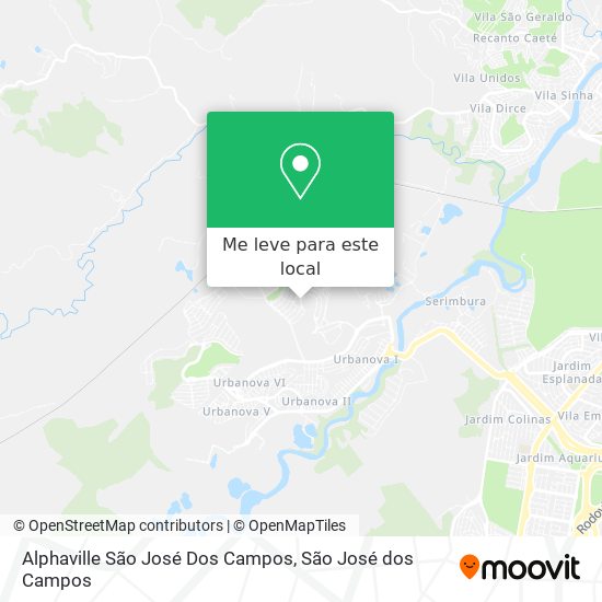 Alphaville São José Dos Campos mapa