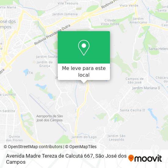 Avenida Madre Tereza de Calcutá 667 mapa