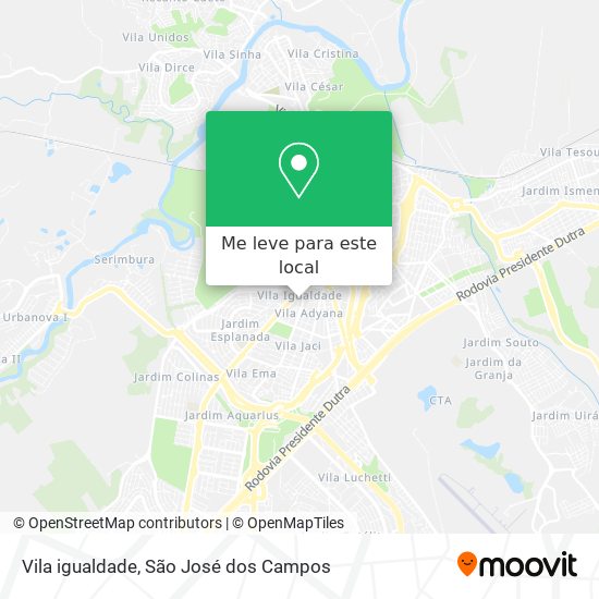 Vila igualdade mapa
