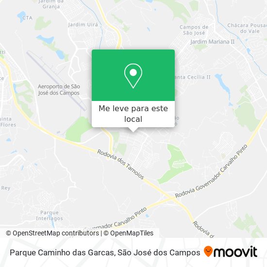 Parque Caminho das Garcas mapa