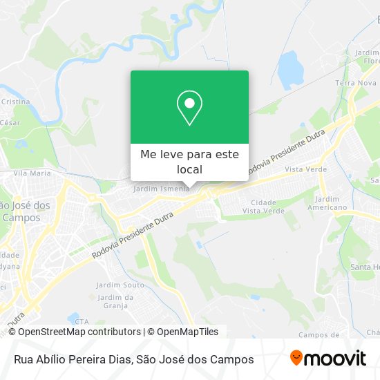 Rua Abílio Pereira Dias mapa