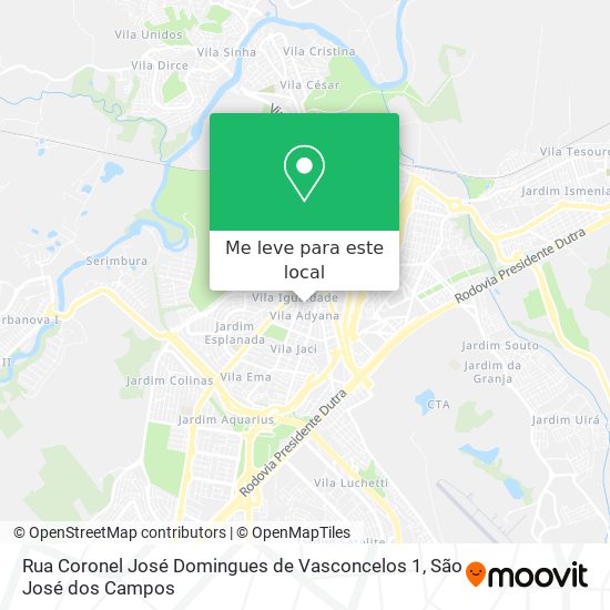 Rua Coronel José Domingues de Vasconcelos 1 mapa