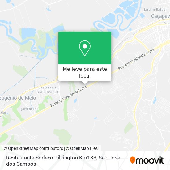 Restaurante Sodexo Pilkington Km133 mapa