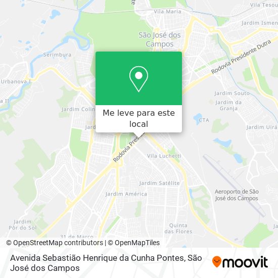 Avenida Sebastião Henrique da Cunha Pontes mapa