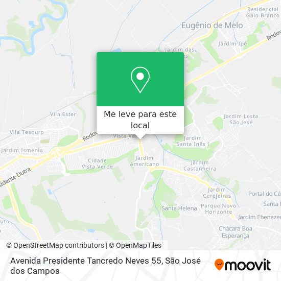 Avenida Presidente Tancredo Neves 55 mapa