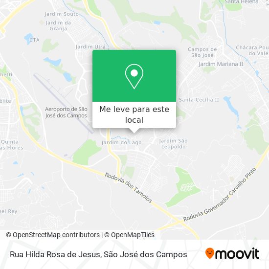 Rua Hilda Rosa de Jesus mapa