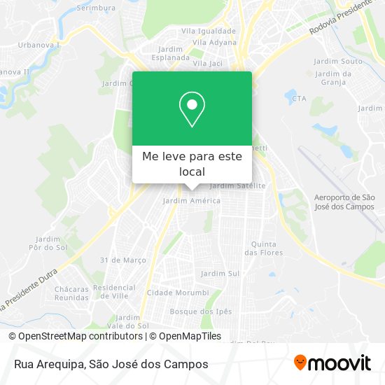 Rua Arequipa mapa