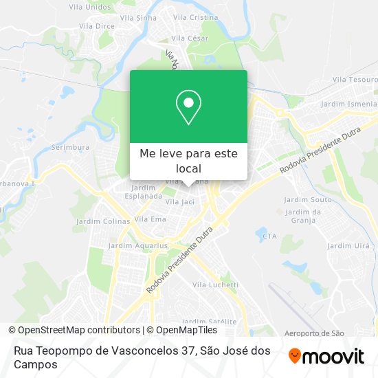 Rua Teopompo de Vasconcelos 37 mapa