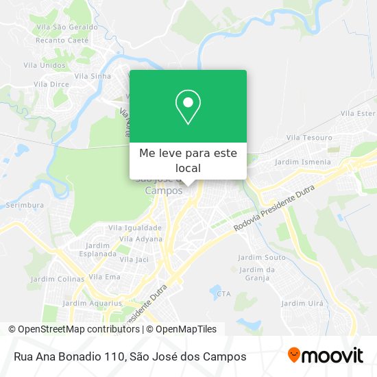 Rua Ana Bonadio 110 mapa