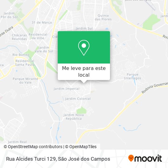 Rua Alcides Turci 129 mapa