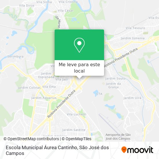 Escola Municipal Áurea Cantinho mapa